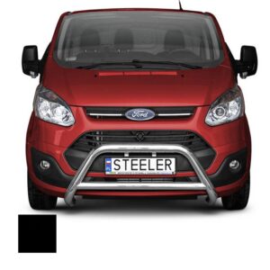 Frontbåge, Ford Transit Custom 2012–2018, Ø70 mm, svart