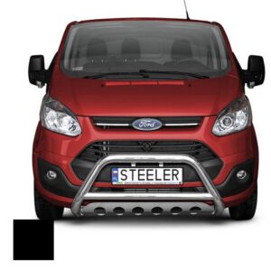 Frontbåge, Ford Transit Custom 2012–2018, Ø70 mm, svart