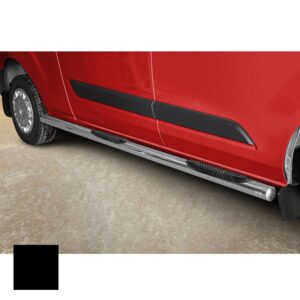 Sidosteg med steg, Ford Transit Custom 2018–, 70 mm, svart