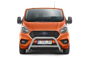 Frontbåge Ford Transit Custom 2018–, 70 mm, rostfri