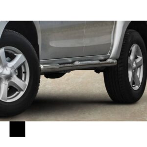 Sidorör med steg, Isuzu D-Max 2012–2017, Ø76 mm, svart