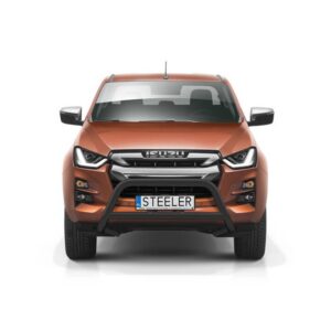 Frontbåge, 70 mm, svart, med tvärrör, Isuzu D-Max 2020–2024