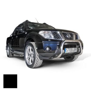 Frontbåge Nissan Navara 2005–2010 Ø70 mm, svart