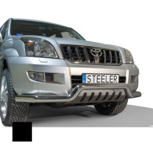 Stötfångarrör nedre, Toyota Land Cruiser 120 2003–2009, Ø76 mm, svart