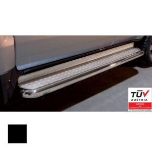 Sidosteg, Toyota Land Cruiser V8 2007–2012, Ø70 mm, svart