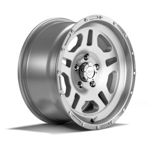 8,5×17 fälg ET+10, silver, TÜV-godkänd upp till 35