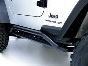 Body Side Guards, stål, svart förstärkt, 50 mm, Jeep Wrangler TJ, 1996–2006
