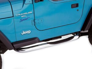 Body Side Guards, rostfritt, 75 mm, TÜV, Jeep Wrangler TJ, 1996–2006