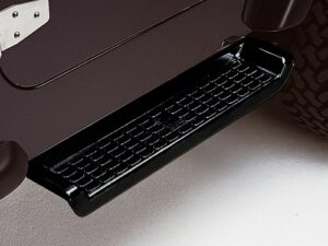 Factory Style Steps aluminium svart, Jeep Wrangler TJ, 1997–2000
