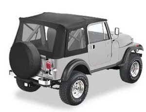 Bestop Supertop black denim utan dörrar Jeep CJ7/YJ