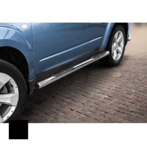Sidorör med steg, Subaru Forester 2008–2012, Ø70 mm, svart