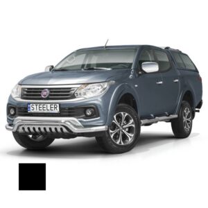 Stötfångarrör nedre, Fiat Fullback 2015–, Ø70 mm, svart