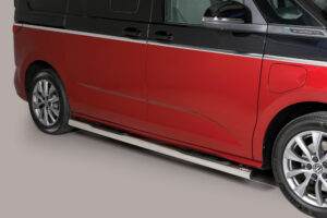 Sidorör m. infällt steg, VW T7 Multivan, rostfritt, 76 mm
