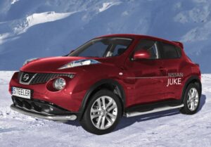 Sidorör med steg, Nissan Juke 2010–2014, Ø70 mm