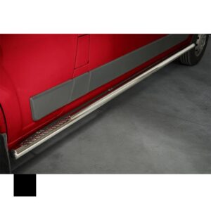 Sidorör med steg, Citroën Jumper 2006–2014–2016, Ø76 mm, svart