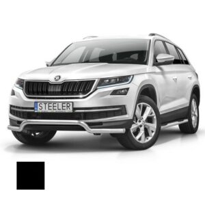 Stötfångarrör nedre, Skoda Kodiaq 2016–, Ø60 mm, svart
