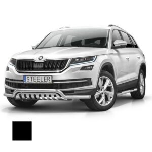 Stötfångarrör nedre, Skoda Kodiaq 2016–, Ø60 mm, svart