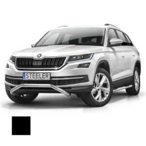 Stötfångarrör nedre, Skoda Kodiaq 2016–, Ø60 mm, svart