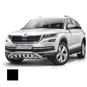 Stötfångarrör nedre, Skoda Kodiaq 2016–, Ø60 mm, svart