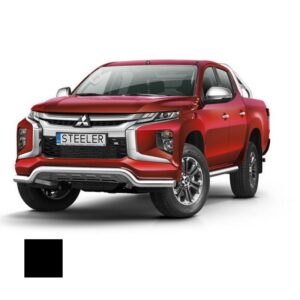 Stötfångarrör nedre, Mitsubishi L200 2019–, Ø70 mm, svart