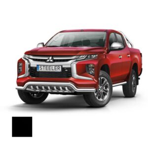 Stötfångarrör nedre, Mitsubishi L200 2019–, Ø70 mm, svart