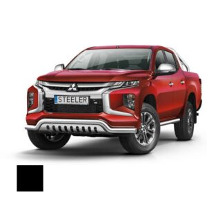 Stötfångarrör nedre, Mitsubishi L200 2019–, Ø70 mm, svart