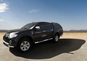 Sidorör med steg, Mitsubishi L200 2009–2015, Ø76 mm
