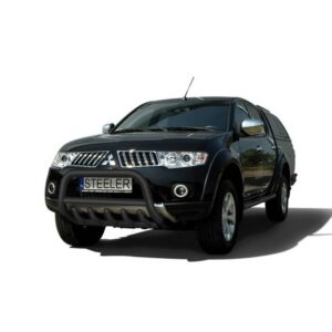 Frontbåge Mitsubishi L200 2006–2009 Ø70 mm, svart