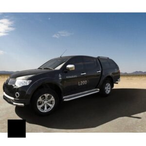 Sidosteg, Mitsubishi L200 2009–2015, Ø70 mm, svart