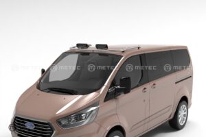 Takbåge, Ford Transit Custom 2013– m/fäste för 2 extraljus, rostfri