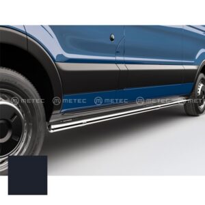 Sidorör, Ford Transit 2014–2019, svart pulverlack, 60 mm