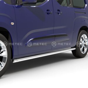 Sidoskyddsrör, Ø60 mm, polerat, hjulbas L2 Citroën Berlingo/Partner 2018–