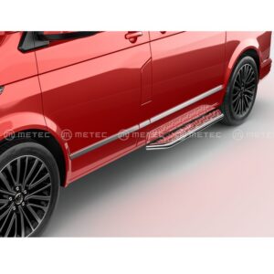 Insteg VANTour, sidodörr VW T5/T6 polerat rostfritt