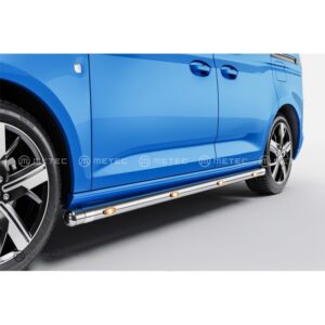 Sidorör, VW Caddy 2020– rostfritt stål, 60 mm hjulbas L2 LED