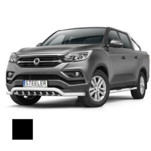 Stötfångarrör nedre, SsangYong Musso 2018–, Ø70 mm, svart