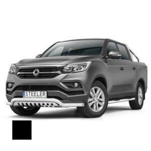 Stötfångarrör nedre, SsangYong Musso 2018–, Ø70 mm, svart