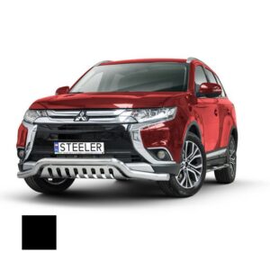 Stötfångarrör nedre, Mitsubishi Outlander 2015–2018, Ø70 mm, svart