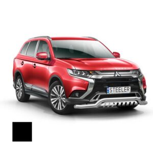 Stötfångarrör nedre, Mitsubishi Outlander 2018–, Ø70 mm, svart