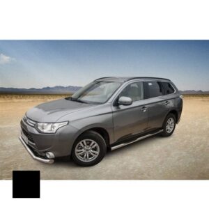 Sidorör med steg, Mitsubishi Outlander 2012–2015, Ø70 mm, svart