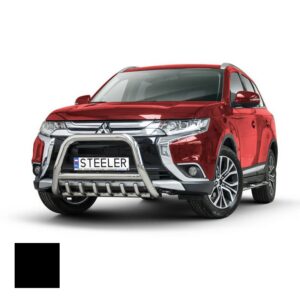 Frontbåge Mitsubishi Outlander 2015–2018 Ø70 mm, svart