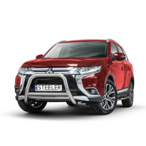 Frontbåge Mitsubishi Outlander 2015–2018 Ø70 mm, svart