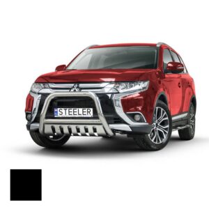 Frontbåge Mitsubishi Outlander 2015–2018 Ø70 mm, svart