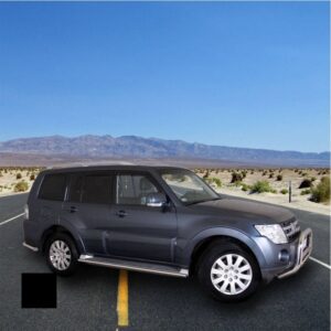 Sidorör, Mitsubishi Pajero 2007–2014–, Ø70 mm, svart