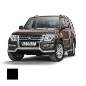 Stötfångarrör nedre, Mitsubishi Pajero 2007–2014, Ø70 mm, svart