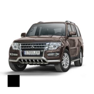 Stötfångarrör nedre, Mitsubishi Pajero 2007–2014, Ø70 mm, svart