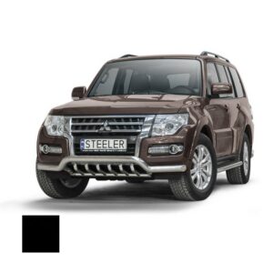 Stötfångarrör nedre, Mitsubishi Pajero 2014–, Ø70 mm, svart