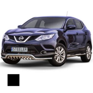 Stötfångarrör nedre, Nissan Qashqai 2013–2017, Ø60 mm, svart