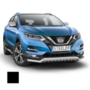 Stötfångarrör nedre, Nissan Qashqai 2017–, Ø60 mm, svart
