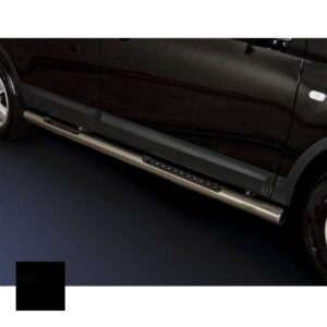 Sidorör med steg, Nissan Qashqai 2007–2010, Ø76 mm, svart