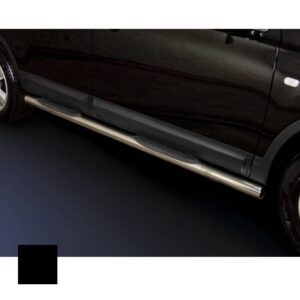 Sidorör med steg, Nissan Qashqai 2007–2010, Ø70 mm, svart